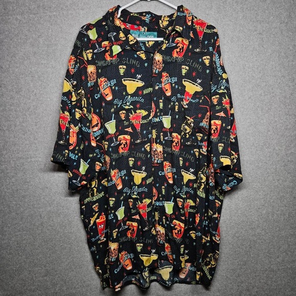 Big Dogs Button Down Party Shirt Cocktail - Picture 4 of 7